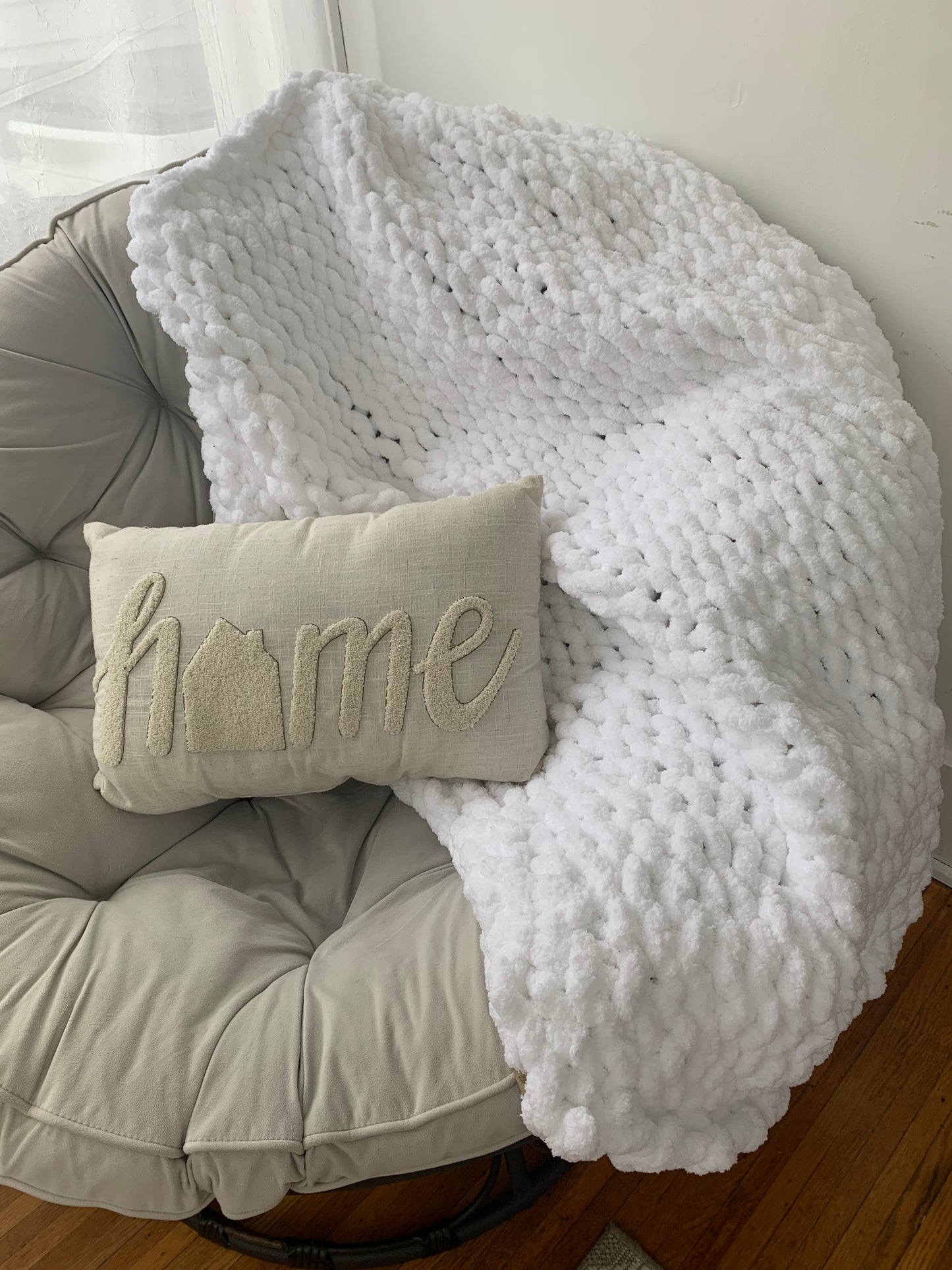 Chunky Knit Restored Throw Blankets